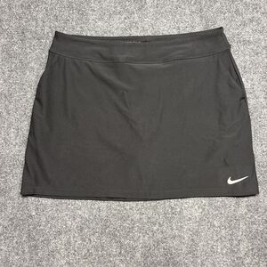Nike Black Athletic Golf Skort with White Swoosh